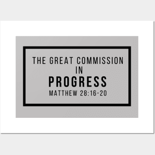 The Great Commission Matthew in Progress 28:16-20 Posters and Art